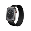 Crong Milano Steel - Milanaisearmband für Apple Watch 44/45/46/49 mm (schwarz)