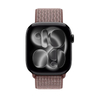 Crong Nylon - Sportszíj Apple Watch 38/40/41/42 mm-hez (Füstös mályva)