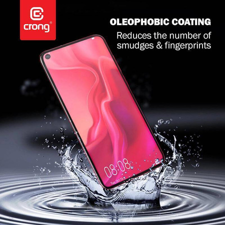 Crong 7D Nano Flexible Glass - 9H hybridní sklo pro celý displej telefonu Samsung Galaxy A21s