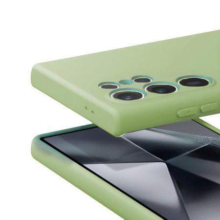 Etui do Samsung Galaxy S24 Ultra Crong Color Cover Silikonowy Case Ochronny Zielony