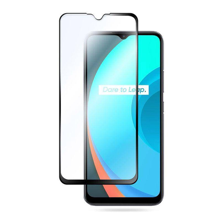 Crong 7D Nano Flexible Glass - 9H хибридно стъкло за цял екран OPPO realme C11