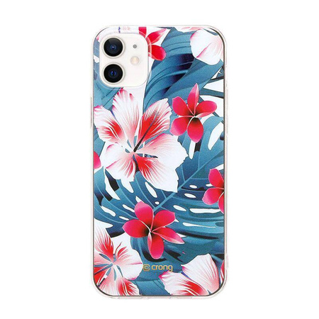 Etui Crong Flower Case do iPhone 12 Mini Kolorowe Plecki Kwiaty Kobiece 03