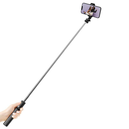 Crong SelfieGo Lite – Compact Bluetooth Selfie Stick Tripod (Black)