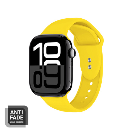 Crong Liquid - Strap for Apple Watch 42/44/45/49 mm (yellow)