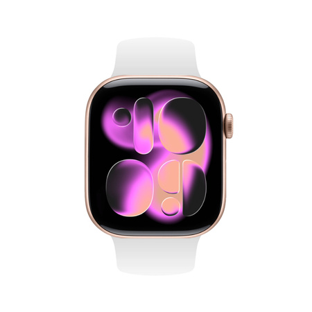 Pasek Crong Liquid do Apple Watch 42/41/40/38 mm Biały Silikonowy