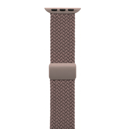 Crong Wave Band - Braided Strap for Apple Watch 44/45/46/49 mm (Brown)