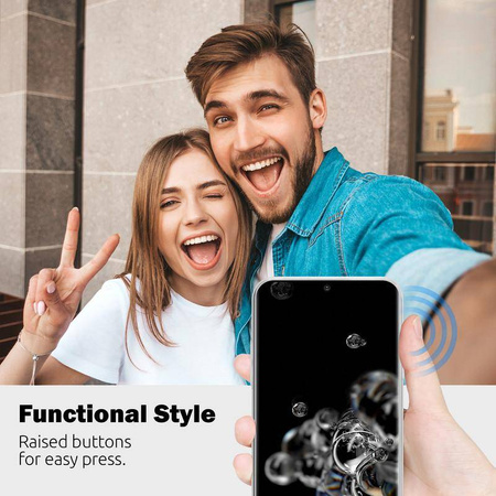 Crong Crystal Slim Cover - калъф за Samsung Galaxy S20 Ultra (прозрачен)