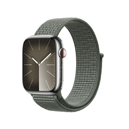 Crong Nylon - sportovní řemínek pro Apple Watch 38/40/41/42 mm (vojenská zelená)