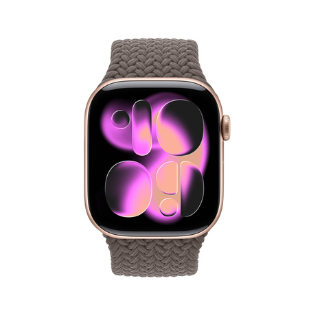 Crong Wave Band - Correa trenzada para Apple Watch de 38/40/41/42 mm (marrón)