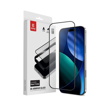 Sticlă securizată Crong 3D Armor Glass pentru iPhone 17 Pro Max + ramă de instalare