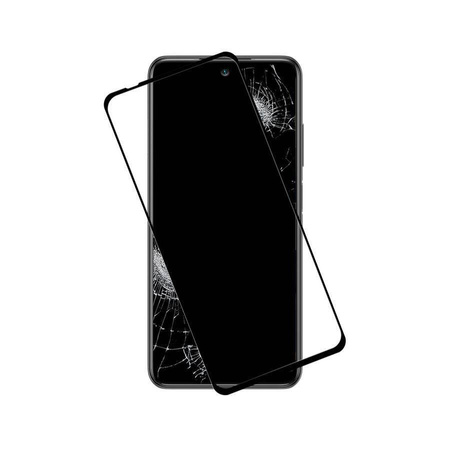 Crong 7D Nano Flexibles Glas - Bruchsicheres 9H Hybridglas für den gesamten Bildschirm des Xiaomi Redmi Note 10 5G