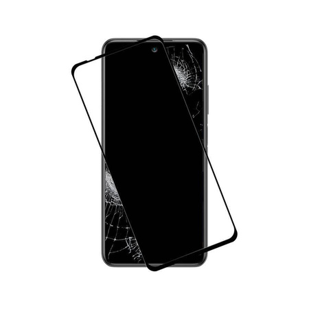 Crong 7D Nano Flexible Glass - Μη εύθραυστο υβριδικό γυαλί 9H για ολόκληρη την οθόνη του Xiaomi Redmi Note 10 5G