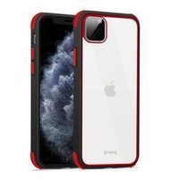 Crong Trace Clear Cover - iPhone 11 Pro Case (Black/Red)