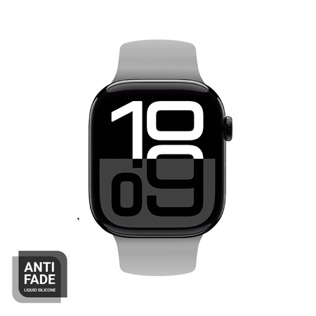 Pasek Crong Liquid do Apple Watch 49/46/45/44 mm Szary Silikonowy