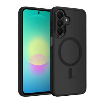 Crong Hybrid matt mágneses - MagSafe tok Samsung Galaxy A27 5G (fekete)