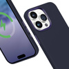 Crong Color Cover LUX Magnetic - Silikon Case mit MagSafe für iPhone 15 Pro Max (navy blau)