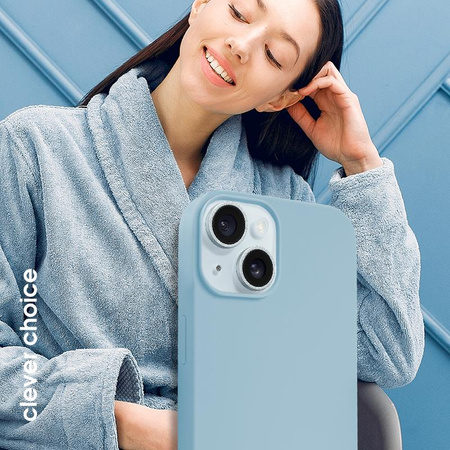 Μαγνητική θήκη Crong Color Cover - iPhone 15 MagSafe Case (μπλε)