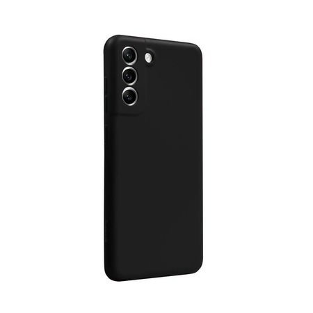 Crong Color Cover - Silikonowe etui do Samsung Galaxy S22+ (czarny)