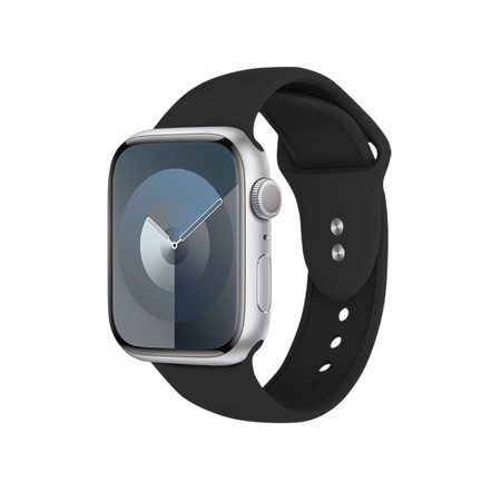 Crong Liquid - Řemínek pro Apple Watch 38/40/41 mm (černý)