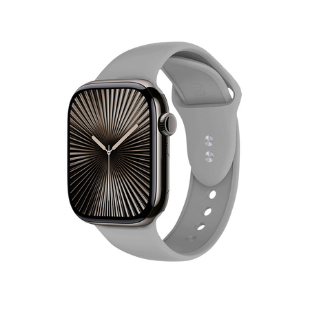Pasek Crong Liquid do Apple Watch 49/46/45/44 mm Szary Silikonowy
