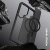Crong Hybrid Matte Magnetic - MagSafe Hülle für Samsung Galaxy S26+ (Schwarz)