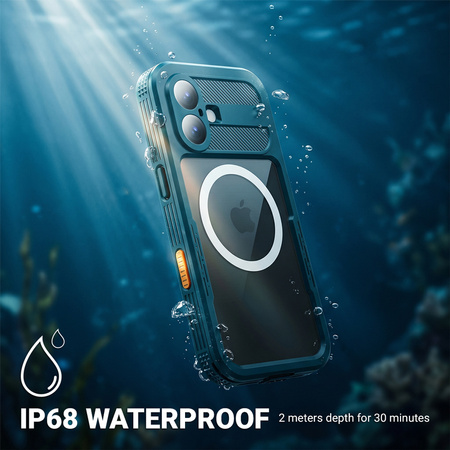 Etui Wodoodporne Crong Seal Cover do iPhone 17 Pancerne IP68 Morskie
