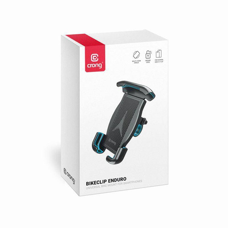 Crong Bikeclip Enduro - Fahrrad-Handyhalterung (Schwarz)
