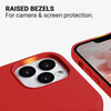 Crong Color Cover - Θήκη σιλικόνης για iPhone 13 (κόκκινο)