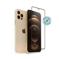 Crong Anti-Bacterial 3D Armour Glass - Σκληρό γυαλί πλήρους οθόνης 9H για iPhone 12 Pro Max + πλαίσιο εγκατάστασης