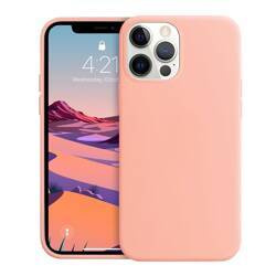 Crong Color Cover - Silikonový kryt pro iPhone 12 / iPhone 12 Pro (pískově růžový)