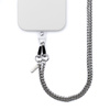 Crong Phone Crossbody - Šňůrka na zavěšení telefonu (Silver Link)