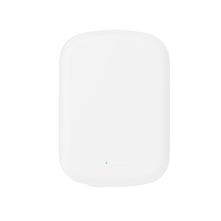 Crong MagSpot Power Bank - Ultra Slim Wireless Power Bank with MagSafe 5000mAh, USB-C 20W PD (White)