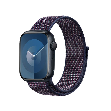 Crong Nylon - Sportband für Apple Watch 42/44/45/49 mm (Mitternachtsblau)