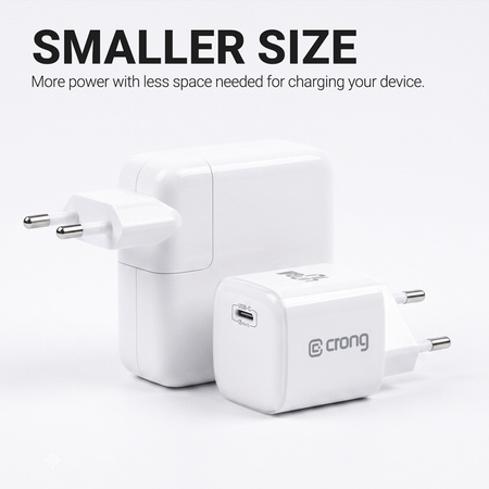 Crong NEO GaN Charger - USB-C 40W PD Charger with AVS (Navy Blue)
