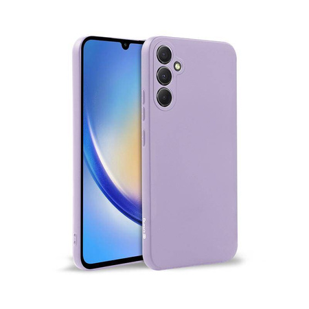 Crong Color Cover - Silikonhülle für Samsung Galaxy A34 5G (lila)