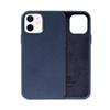 Crong Essential Cover - Etui ze skóry ekologicznej iPhone 12 / iPhone 12 Pro (granatowy)