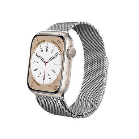 Crong Milano Steel - Stainless Steel Strap for Apple Watch 38/40/41 mm (silver)