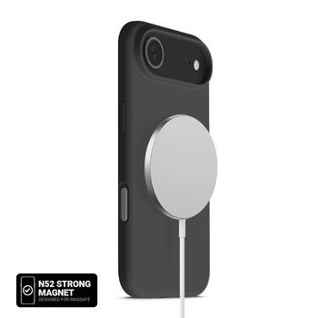 Etui Crong Color Cover Magnetic do iPhone Air MagSafe Silikonowe Czarne