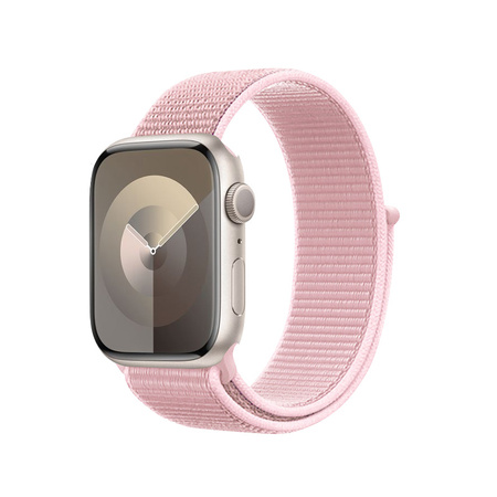 Crong Nylon - Sportovní řemínek pro Apple Watch 38/40/41 mm (Pudrově růžová)