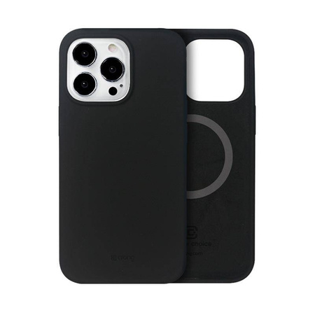 Etui Crong Color Cover Magnetic do iPhone 13 Pro Max MagSafe Silikon Czarne