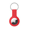 Etui Crong Silicone Case with Key Ring do Apple AirTag 1/2 Silikonowy Brelok Czerwony