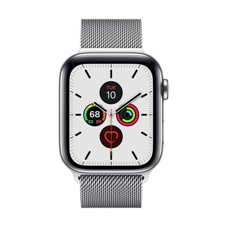 Crong Milano Steel - Stainless Steel Strap for Apple Watch 38/40/41 mm (silver)