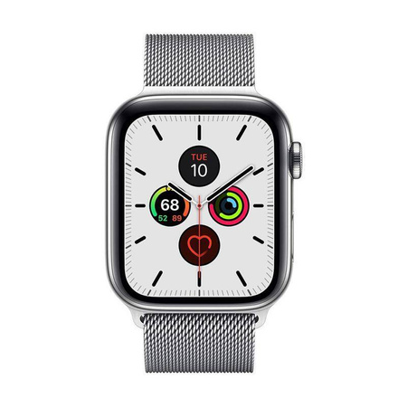 Crong Milano Steel - Edelstahlarmband für Apple Watch 38/40/41 mm (silber)