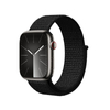 Crong Nylon Reflex - Спортна каишка за Apple Watch 38/40/41/42 мм (Черна)