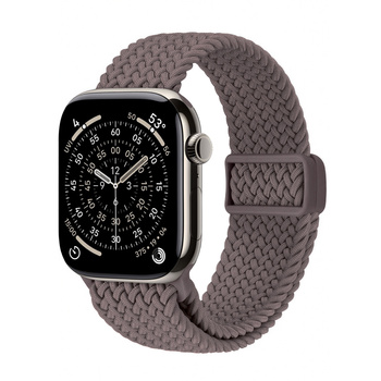 Crong Wave Band - Correa trenzada para Apple Watch de 44/45/46/49 mm (marrón)