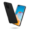 Etui Crong Color Cover do Huawei P40 Silikonowe Czarne Plecki z Mikrofibrą