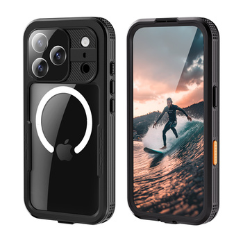 Crong Seal Cover - Custodia impermeabile IP68 per iPhone 17 Pro (nera)