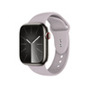 Pasek Crong Liquid do Apple Watch 42/41/40/38 mm Szara Lawenda Silikonowy