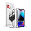 Sticlă securizată Crong 3D Armor Glass antibacteriană - cu finisaj 9H, lipici complet pentru iPhone 16 Pro + ramă de instalare
