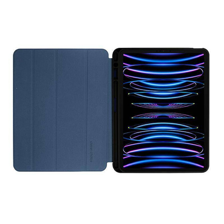 Crong FlexFolio - iPad Air 11" Tasche M3 (2025) / iPad Air 11" M2 (2024) / iPad Air 10.9" (5. - 4. Gen.) / iPad Pro 11" (2022-2021) mit Apple Pencil (blau)